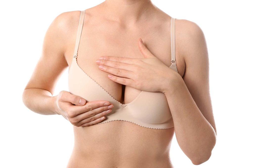 Breast augmentation with fat transfer